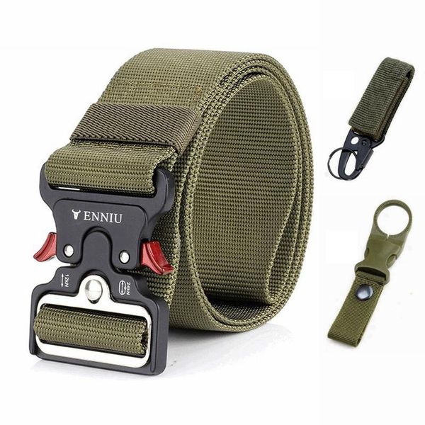 5.0cm army widen belt men nylon waist girdle outdoor quick release automatic strong metal buckles belts tactical, Black;brown
5.0cm army widen belt men nylon waist girdle outdoor quick release automatic strong metal buckles belts tactical, Black;brown