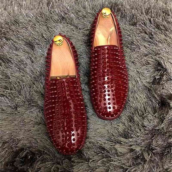 leather wine-red patent rollerboat spikes sneakers for gentleman fashion red bottom loafers shoes comfort oxford walking party wedding dress, Black
leather wine-red patent rollerboat spikes sneakers for gentleman fashion red bottom loafers shoes comfort oxford walking party wedding dress, Black