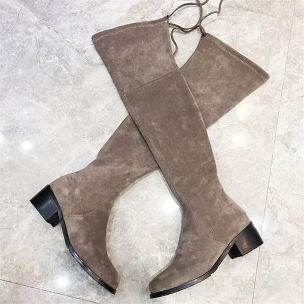 boots fashion suede women thigh high slim fit elastic sock boot low heel botas mujer over the knee casual shoes woman, Black
boots fashion suede women thigh high slim fit elastic sock boot low heel botas mujer over the knee casual shoes woman, Black