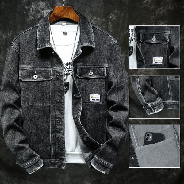 2020 winter men's smoke grey tide brand spring and autumn plush jacket denim street, Black;brown
2020 winter men's smoke grey tide brand spring and autumn plush jacket denim street, Black;brown