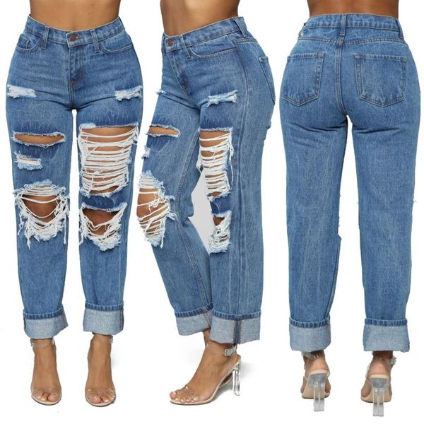 hollow out ripped hole jeans women casual loose high waist straight leg jeans female vintage fashion distressed denim pants, Blue
hollow out ripped hole jeans women casual loose high waist straight leg jeans female vintage fashion distressed denim pants, Blue