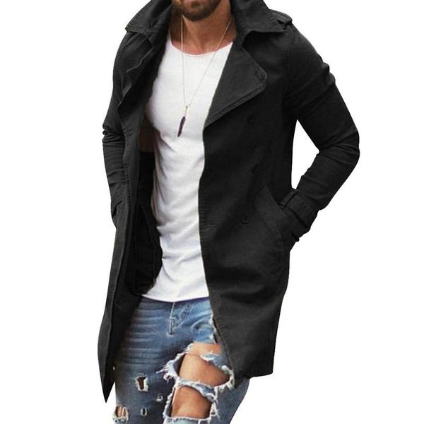 new spring autumn mens trench coat mid-long slim plus size windbreaker solid color casual long coat overcoat for men clothes, Tan;black
new spring autumn mens trench coat mid-long slim plus size windbreaker solid color casual long coat overcoat for men clothes, Tan;black