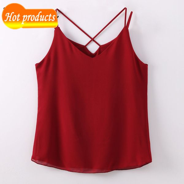 casual summer chiffon sweater chemise female with no upper back, sleeveless women's and blouses qnyb, White
casual summer chiffon sweater chemise female with no upper back, sleeveless women's and blouses qnyb, White