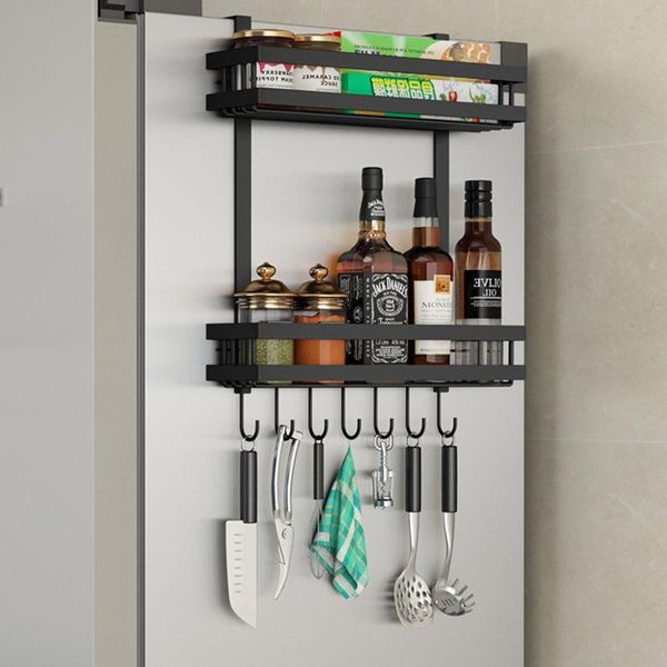 hooks & rails refrigerator side storage rack shelf cupboard organizer kitchen basket cabinet space saving hanging
hooks & rails refrigerator side storage rack shelf cupboard organizer kitchen basket cabinet space saving hanging