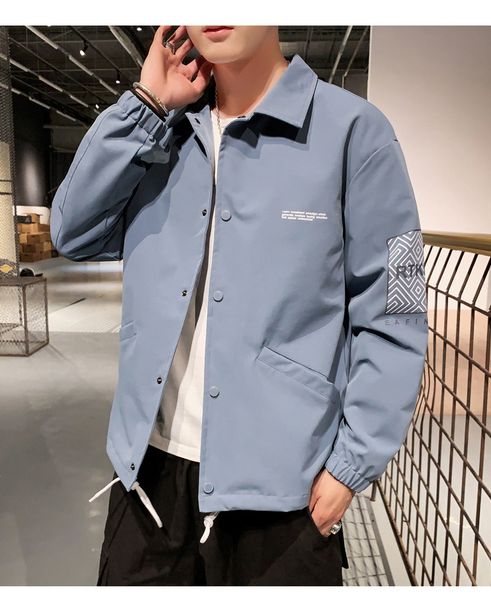 the blue han edition tide male coat loose long-sleeved clothes fashion joker leisure jacket, Black;brown
the blue han edition tide male coat loose long-sleeved clothes fashion joker leisure jacket, Black;brown
