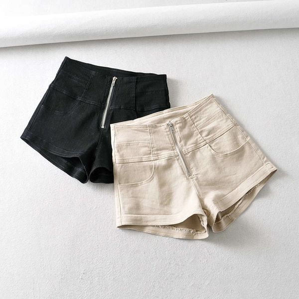 japanese and korean women's spring / summer 2020 new high waisted denim shorts show thin front zipper elastic wide leg pants, Blue
japanese and korean women's spring / summer 2020 new high waisted denim shorts show thin front zipper elastic wide leg pants, Blue
