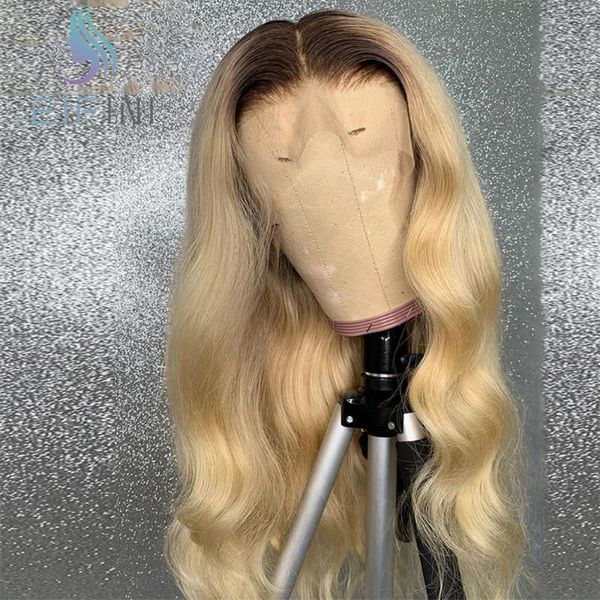 lace wigs dark root body wave front human hair preplucked with baby brazilian 1b/613 blonde t part wig for black women, Black;brown
lace wigs dark root body wave front human hair preplucked with baby brazilian 1b/613 blonde t part wig for black women, Black;brown
