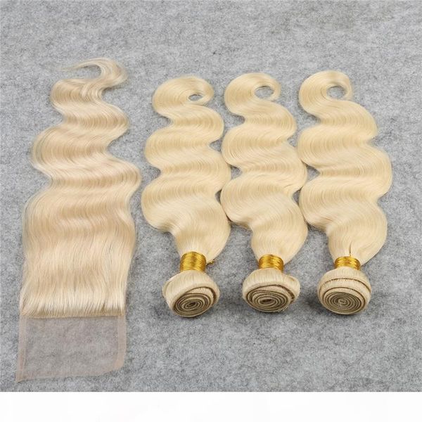 8a #613 blonde brazilian human hair body wave with lace closure 4pcs lot part platinum blonde wavy 4*4 closures piece, Black
8a #613 blonde brazilian human hair body wave with lace closure 4pcs lot part platinum blonde wavy 4*4 closures piece, Black