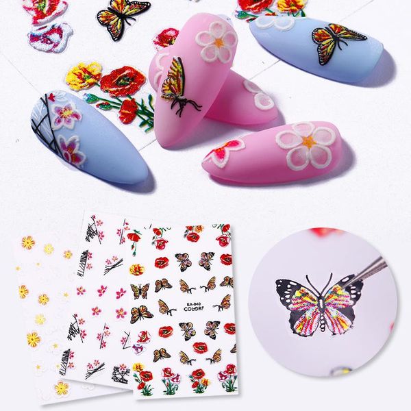nail sticker 5d butterfly series transfer lovely decals decoration nail art accessories diy design sticker for nails tips, Black
nail sticker 5d butterfly series transfer lovely decals decoration nail art accessories diy design sticker for nails tips, Black