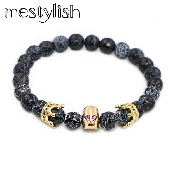 charm bracelets mestylish spartan warrior men jewelry skull crown charms bracelet for onyx beads man strand pulsera, Golden;silver
charm bracelets mestylish spartan warrior men jewelry skull crown charms bracelet for onyx beads man strand pulsera, Golden;silver