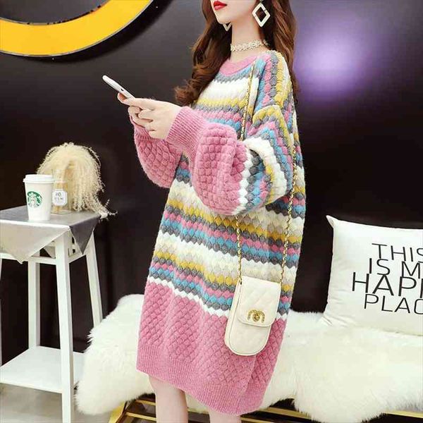 medium length woolen dress womens autumn and winter large size loose thin and lazy sweet knitting base skirt thick, White;black
medium length woolen dress womens autumn and winter large size loose thin and lazy sweet knitting base skirt thick, White;black