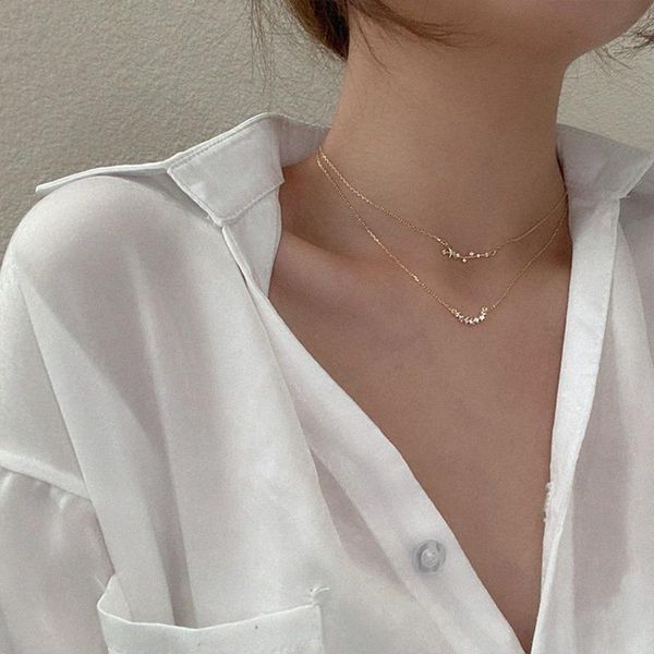 pendant necklaces three-dimensional zircon necklace double crystal stars irregular statement for women korean jewelry, Silver
pendant necklaces three-dimensional zircon necklace double crystal stars irregular statement for women korean jewelry, Silver