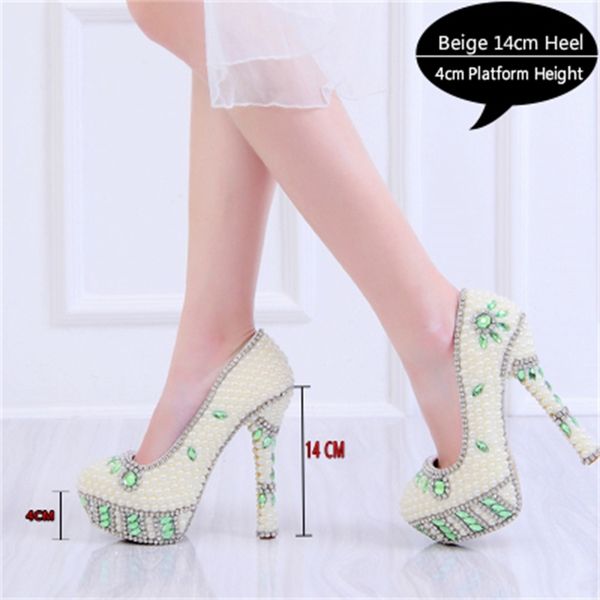 beige wedding crystal pearl, decorating, women's shoes, platform, high heels, round toe, nuptial, party shoes. 3q0m, Black
beige wedding crystal pearl, decorating, women's shoes, platform, high heels, round toe, nuptial, party shoes. 3q0m, Black