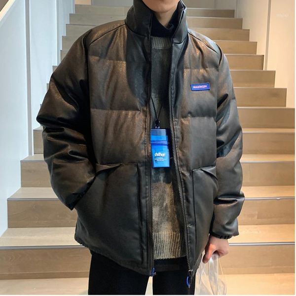 men's down & parkas 2021 winter youth stand collar loose leather coat fashion casual solid color embroidery jacket black s-xl1
men's down & parkas 2021 winter youth stand collar loose leather coat fashion casual solid color embroidery jacket black s-xl1