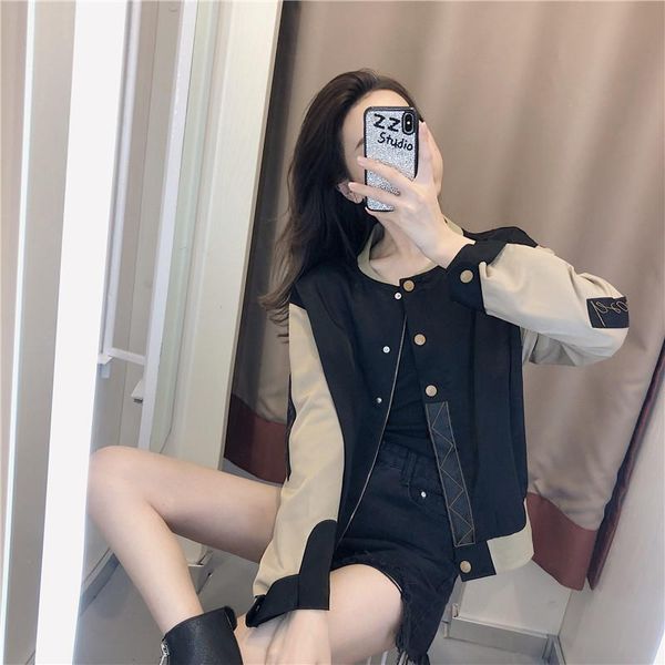 baseball uniform women's autumn and winter thickening 2020 new korean version loose and versatile short cotton jacket jacket, White;black
baseball uniform women's autumn and winter thickening 2020 new korean version loose and versatile short cotton jacket jacket, White;black