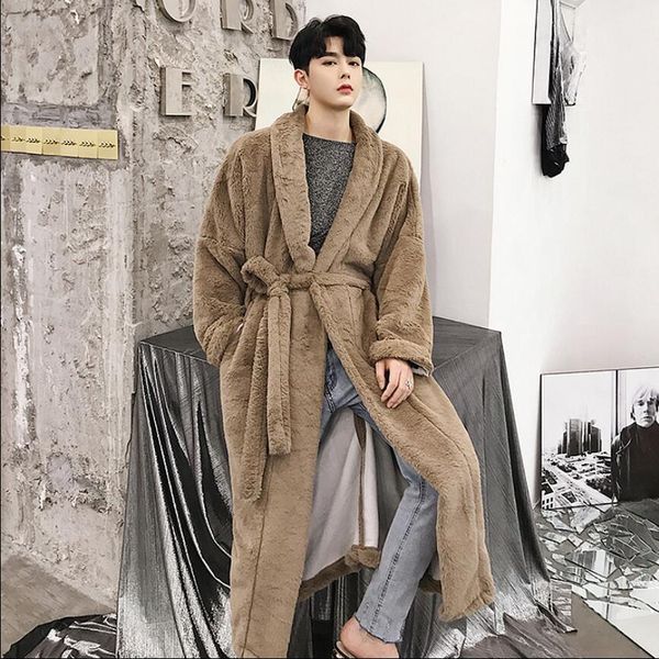 2020 on new winter the knee super long male youth thick fashion windbreaker loose fur coat gmco, Tan;black
2020 on new winter the knee super long male youth thick fashion windbreaker loose fur coat gmco, Tan;black