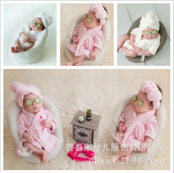 newborn new children's pgraphy props clothing moon 100 day baby p pajamas white pink bathrobe, Blue;red
newborn new children's pgraphy props clothing moon 100 day baby p pajamas white pink bathrobe, Blue;red
