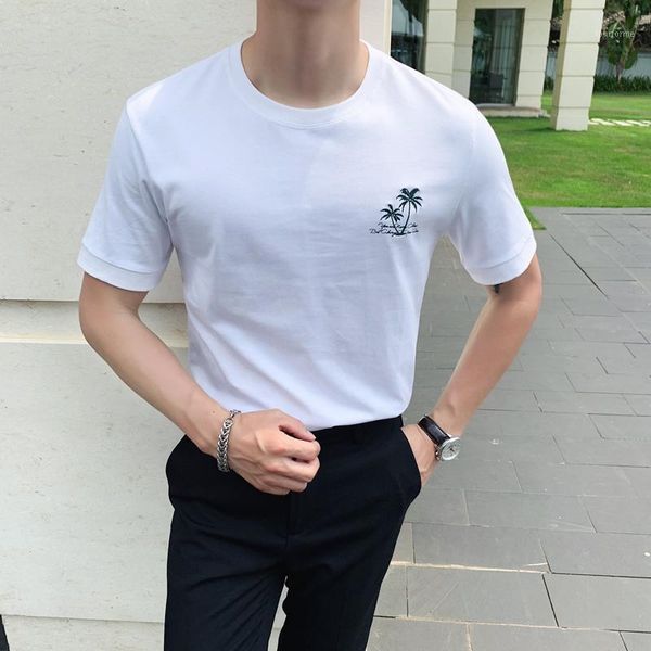 men's t-shirts highly recommend 100% cotton t shirt men summer all match embroidery mens slim fit comfortable short sleeve tee shirts1, White;black
men's t-shirts highly recommend 100% cotton t shirt men summer all match embroidery mens slim fit comfortable short sleeve tee shirts1, White;black