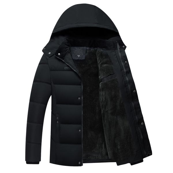men's overcoat fashion coats windbreaker thick hombre parkas winter jackets slim solid hats casual windproof 4xl, Black
men's overcoat fashion coats windbreaker thick hombre parkas winter jackets slim solid hats casual windproof 4xl, Black