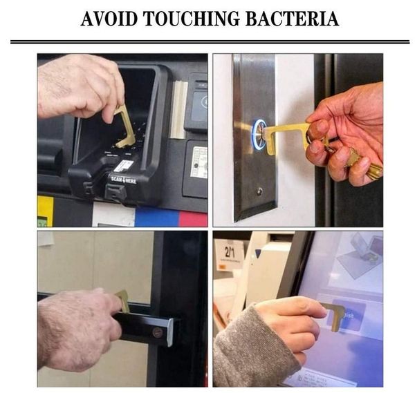 door edc door opener hygiene brass opener no-touch closer brass non-touch door closer elevator public portable tool keep, Slivery;golden
door edc door opener hygiene brass opener no-touch closer brass non-touch door closer elevator public portable tool keep, Slivery;golden