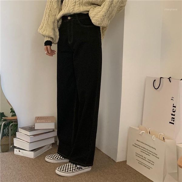 clothing han edition of tall waist ~ early autumn 2020 new show thin straight wide-legged pants jeans are female1, Blue
clothing han edition of tall waist ~ early autumn 2020 new show thin straight wide-legged pants jeans are female1, Blue