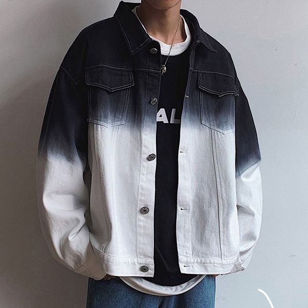 denim men's autumn trend ruffian collar tie dyed jacket spring korean loose gradient, Black;brown
denim men's autumn trend ruffian collar tie dyed jacket spring korean loose gradient, Black;brown