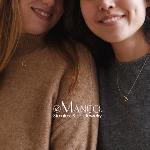 e-manco minimalist stainless steel necklace women couples pendant chokers necklaces for women friend necklace y200323, Silver
e-manco minimalist stainless steel necklace women couples pendant chokers necklaces for women friend necklace y200323, Silver