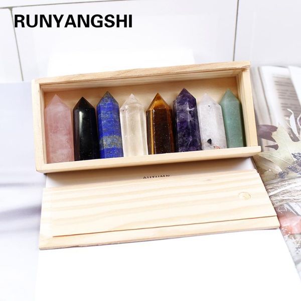 decorative objects & figurines 1set wooden box gift natural hand carved crystal points quartz wand pillar for sale healing wand
decorative objects & figurines 1set wooden box gift natural hand carved crystal points quartz wand pillar for sale healing wand