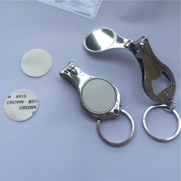 wine sublimation metal ring keychains nail clippers key opener function transfer printing blank diy consumables new, Silver
wine sublimation metal ring keychains nail clippers key opener function transfer printing blank diy consumables new, Silver