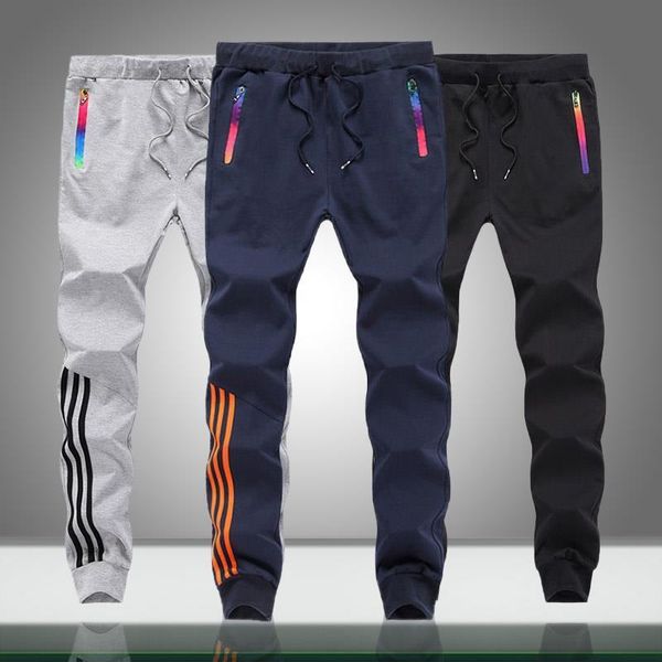 men casual sweatpants solid striped autumn men's sportswear jogger trouser bodybuilding gyms pants slim fit pantalones hombre, Black
men casual sweatpants solid striped autumn men's sportswear jogger trouser bodybuilding gyms pants slim fit pantalones hombre, Black