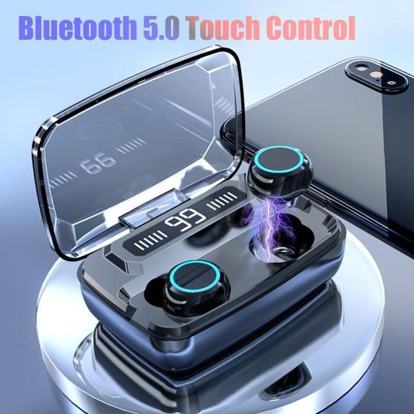 bluetooth v5.0 earphone wireless touch control led digital display stereo sport wireless headphone 3300mah for phone1
bluetooth v5.0 earphone wireless touch control led digital display stereo sport wireless headphone 3300mah for phone1