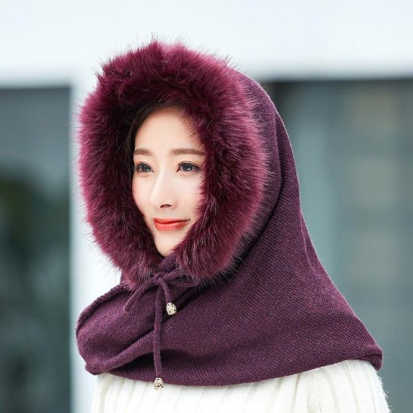 beanie/skull caps women winter warm faux fur knit hooded hat scarf outdoor long plush beanies, Blue;gray
beanie/skull caps women winter warm faux fur knit hooded hat scarf outdoor long plush beanies, Blue;gray