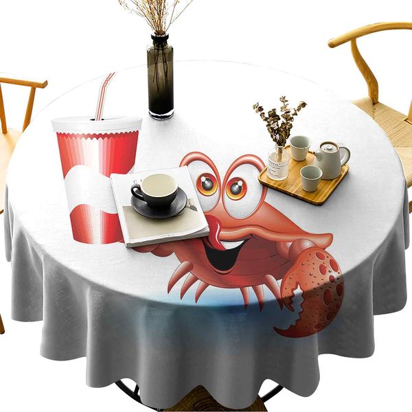 round table cover spillproof tablecloth thirsty marine animal with drink on a paper cup with straw summertime theme
round table cover spillproof tablecloth thirsty marine animal with drink on a paper cup with straw summertime theme