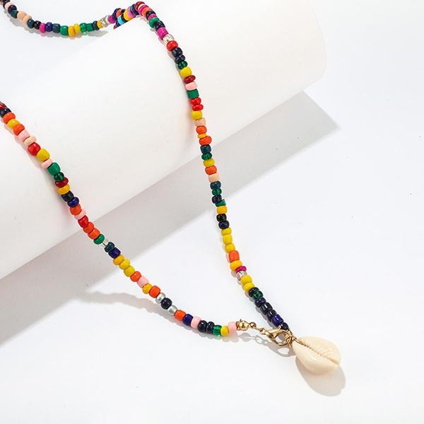 chokers chic colorful beads choker necklaces shell pendant fashion gold color chain necklace for women trendy summer bohemia jewelry, Golden;silver
chokers chic colorful beads choker necklaces shell pendant fashion gold color chain necklace for women trendy summer bohemia jewelry, Golden;silver