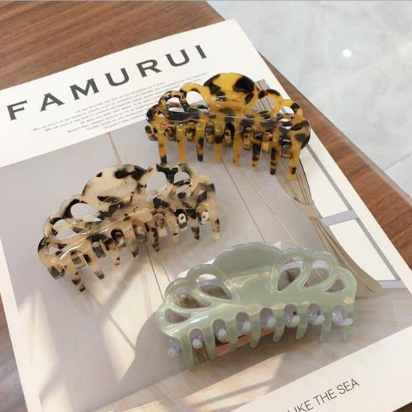 hair accessories korean acrylic women crab clamps charm solid color leopard lady clips retro make up headdress styling tool
hair accessories korean acrylic women crab clamps charm solid color leopard lady clips retro make up headdress styling tool