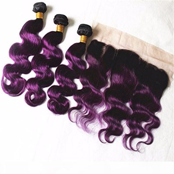 brazilian purple ombre human hair weaves with 13x4 lace frontal closure 4pcs lot body wave 1b purple dark root ombre 3bundles with frontal, Black;brown
brazilian purple ombre human hair weaves with 13x4 lace frontal closure 4pcs lot body wave 1b purple dark root ombre 3bundles with frontal, Black;brown