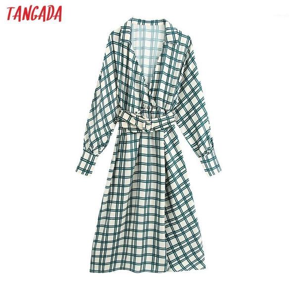 tangada fashion women plaid print shirt dress with belt 2020 new arrival long sleeve ladies elegant midi dress vestidos be1301, Black;gray
tangada fashion women plaid print shirt dress with belt 2020 new arrival long sleeve ladies elegant midi dress vestidos be1301, Black;gray