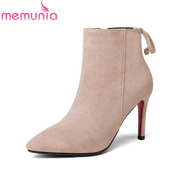 memunia 2020 new arrival ladies boots with narrow band thin high heels boots pointed toe solid flock ankle for women, Black
memunia 2020 new arrival ladies boots with narrow band thin high heels boots pointed toe solid flock ankle for women, Black