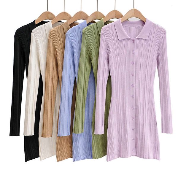 autumn new women's style lapel long sleeve breasted design pit strip slim dress for women, Black;gray
autumn new women's style lapel long sleeve breasted design pit strip slim dress for women, Black;gray