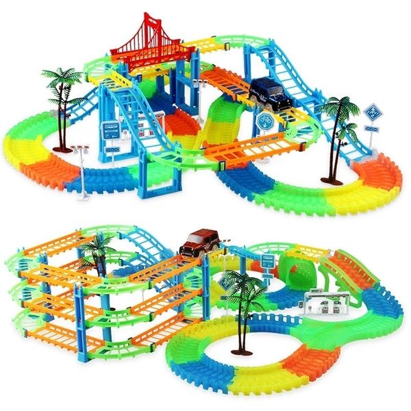 railway magical racing track play set educational diy bend flexible race track electronic flash light car toys for children q1217
railway magical racing track play set educational diy bend flexible race track electronic flash light car toys for children q1217