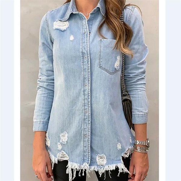 vintage women denim ripped jackets casual blue jean jacket coats autumn winter fashion hole streetwear outerwears 20191, Black;brown
vintage women denim ripped jackets casual blue jean jacket coats autumn winter fashion hole streetwear outerwears 20191, Black;brown