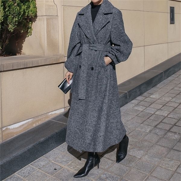 johnature new thicken warm loose casual fashion long wool winter coat women turn-down collar sashes pockets female coats 201218, Black
johnature new thicken warm loose casual fashion long wool winter coat women turn-down collar sashes pockets female coats 201218, Black