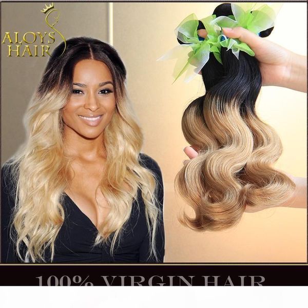 4pcs ombre brazilian body wave virgin human hair weave bundles 2 two tone 1b 27# honey blonde ombre brazilian human hair extensions, Black
4pcs ombre brazilian body wave virgin human hair weave bundles 2 two tone 1b 27# honey blonde ombre brazilian human hair extensions, Black