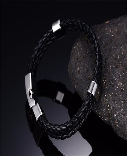 высокая носитель моды ювелирные изделия из нержавеющей стали браслет мужской браслет браслет подарок черный цвет оптом высокая носитель jlly