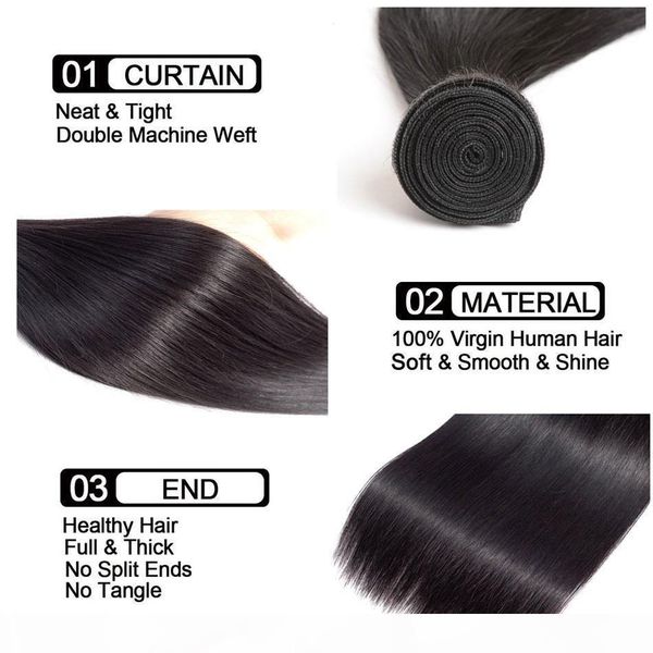 peruvian virgin hair straight 3 or 4 bundles deals unprocessed brazilian indian malaysian hair straight human hair bundles natural color, Black
peruvian virgin hair straight 3 or 4 bundles deals unprocessed brazilian indian malaysian hair straight human hair bundles natural color, Black