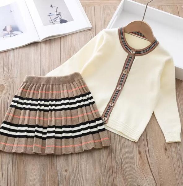 2022 autumn new arrival girls fashion knitted 2 pieces sets sweater coat+skirt girls boutique outfits baby girl winter clothes, White
2022 autumn new arrival girls fashion knitted 2 pieces sets sweater coat+skirt girls boutique outfits baby girl winter clothes, White