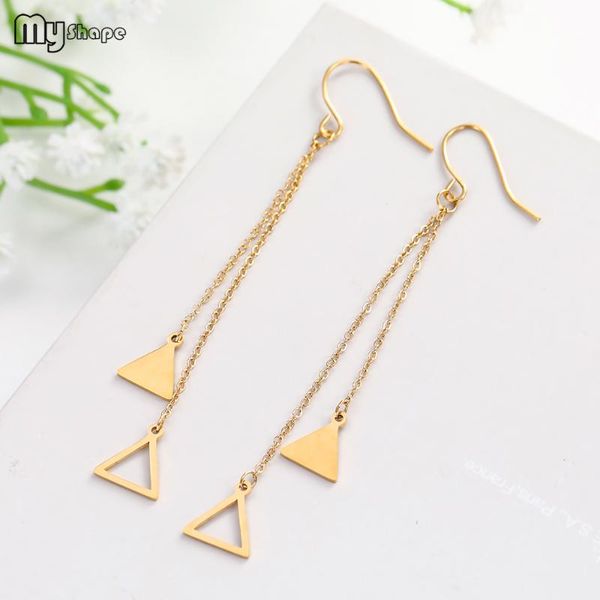 dangle & chandelier my shape trendy stainless steel long tassel fringed draped ear chain triangle pendant women drop earrings, Silver
dangle & chandelier my shape trendy stainless steel long tassel fringed draped ear chain triangle pendant women drop earrings, Silver