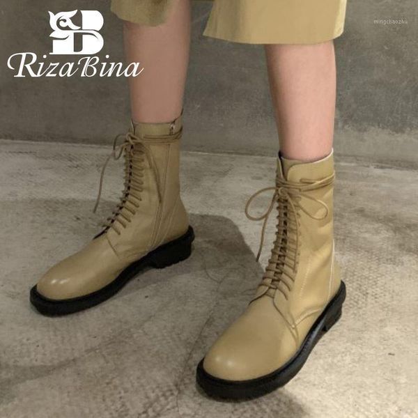 boots rizabina real leather women mid calf cross strap zipper shoes round toe winter warm fashion lady footwear size 34-391, Black
boots rizabina real leather women mid calf cross strap zipper shoes round toe winter warm fashion lady footwear size 34-391, Black