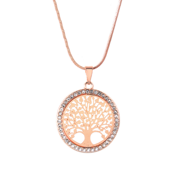 pendant necklaces trendy rose gold color alloy wisdom tree of life round link chain necklace with rhinestone jewelry, Silver
pendant necklaces trendy rose gold color alloy wisdom tree of life round link chain necklace with rhinestone jewelry, Silver