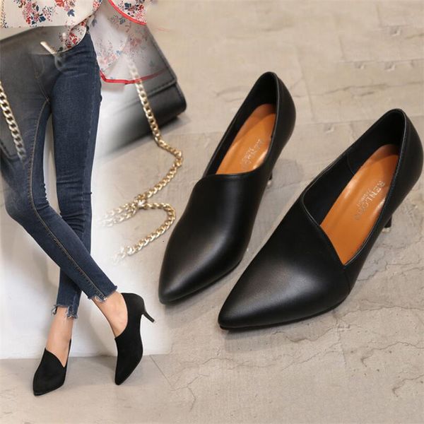 new woman black work ladies in heels, shoes with women's pointy casual shoes, high heels. ecr8
new woman black work ladies in heels, shoes with women's pointy casual shoes, high heels. ecr8
